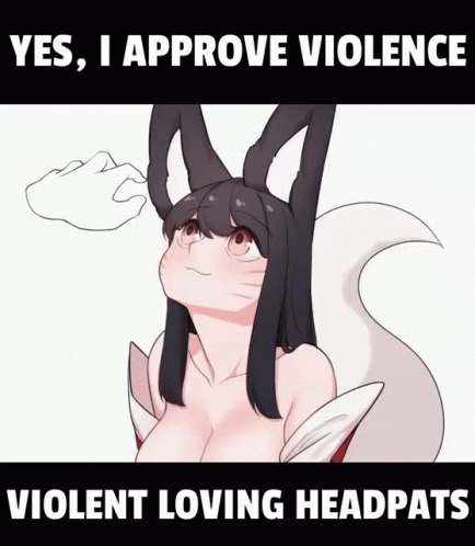 Approve Steam Ahri Anime Head Pats GIF
