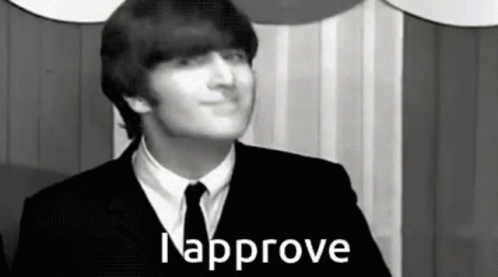 Approve Young John Lennon Thumb Up GIF