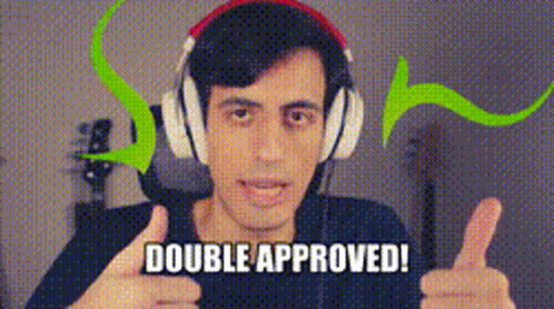 Dual Thumbs Up For Approved GIF
