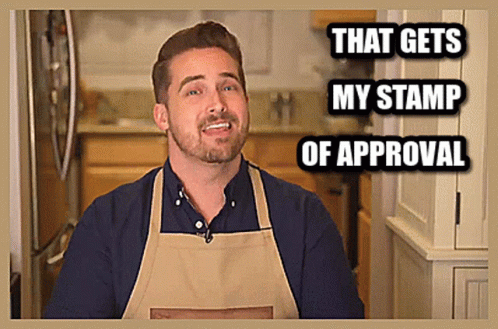 That Gets My Stamp Of Approval GIF
