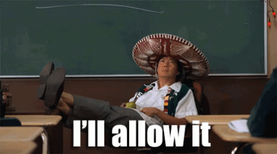 Approved I'll Allow It Now GIF