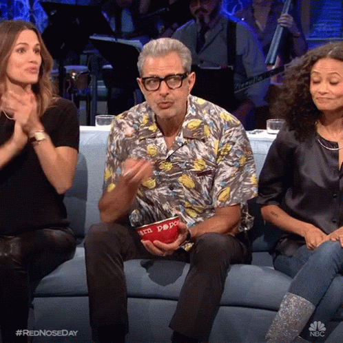 Approved Jeff Goldblum Eating Popcorn GIF