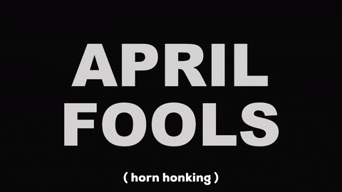 April Fools Day Black Background GIF