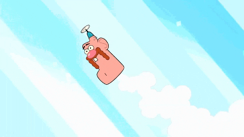 April Fools Day Clouds Cartoon GIF