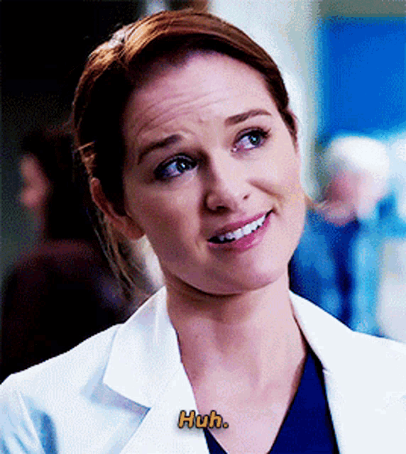 April Kepner Wondering Huh GIF