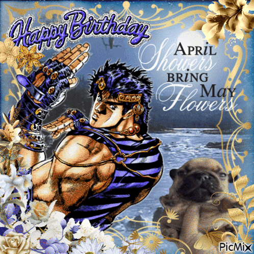 April Showers Bring May Flowers Is Written On A Card GIF