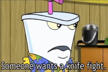 Aqua Teen Hunger Force Knife Fight GIF