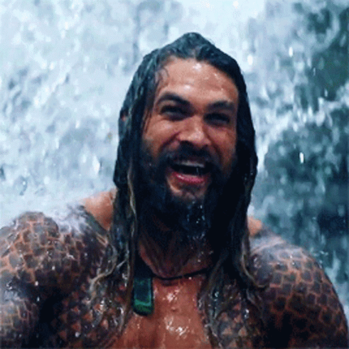 Aquaman Jason Momoa Laughing GIF