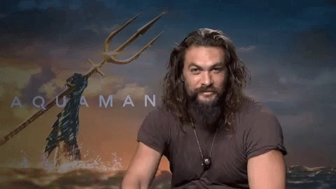 Aquaman Movie Jason Momoa Hand Sign GIF