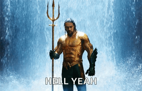 Aquaman Movie Jason Momoa Trident GIF