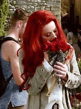 Aquaman Movie Mera Eating Flowers GIF