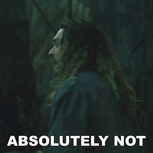 Aquaman Strong Absolutely Not GIF