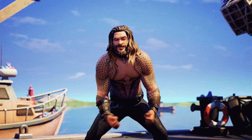 Aquaman Strong Fortnite Game GIF