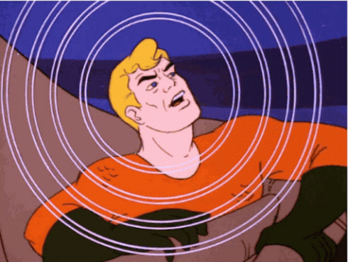Aquaman Surrounded by Circles