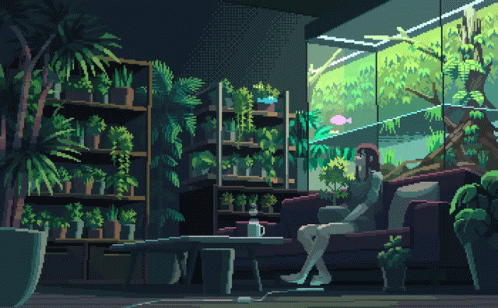 Aquarium Room Aesthetic Minimalist GIF