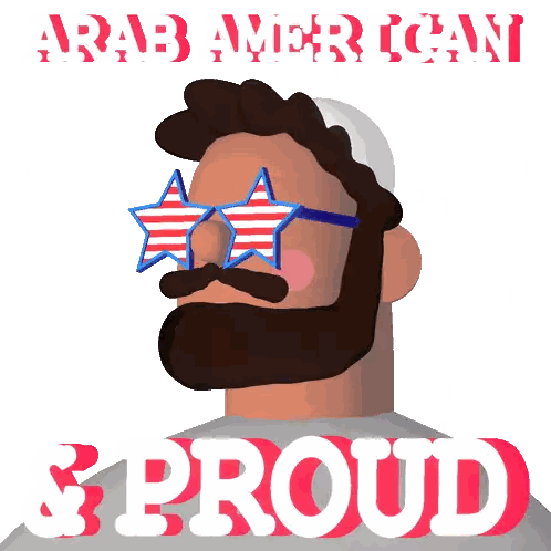 Arab American Man with Beard and Sunglasses