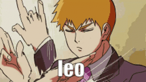 Arataka Reigen Leo Fast Hand GIF
