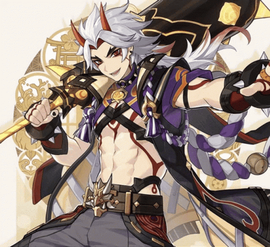 Arataki Itto Combat Ready Stance GIF