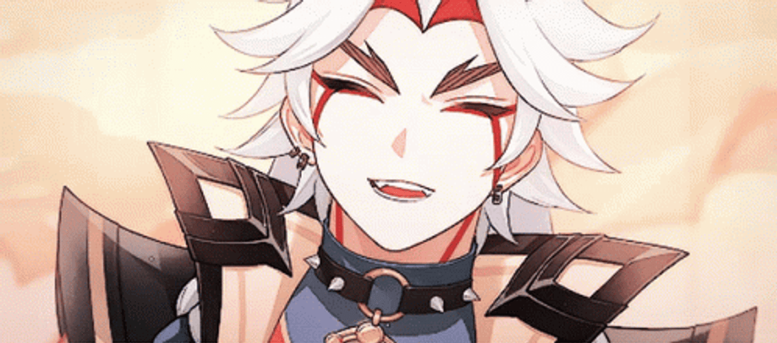 Arataki Itto Cute Chucking GIF