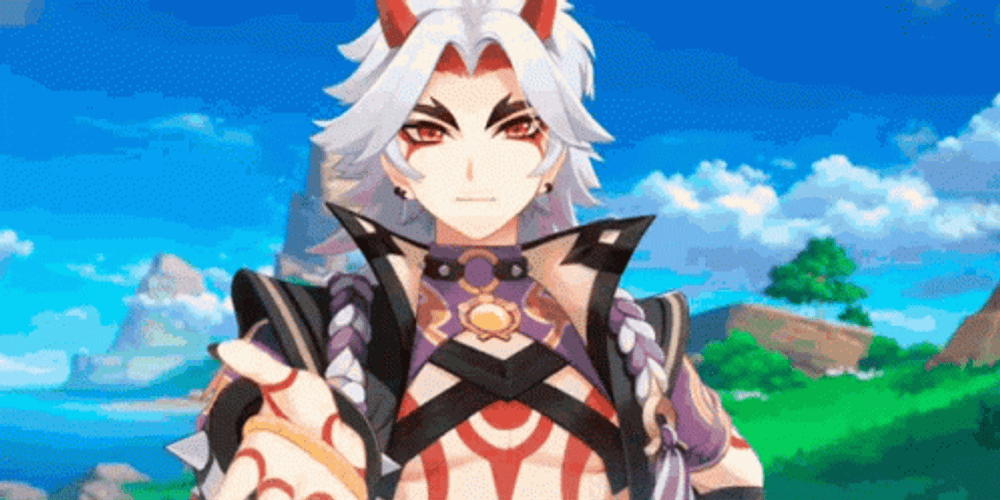 Arataki Itto Offering Hand GIF