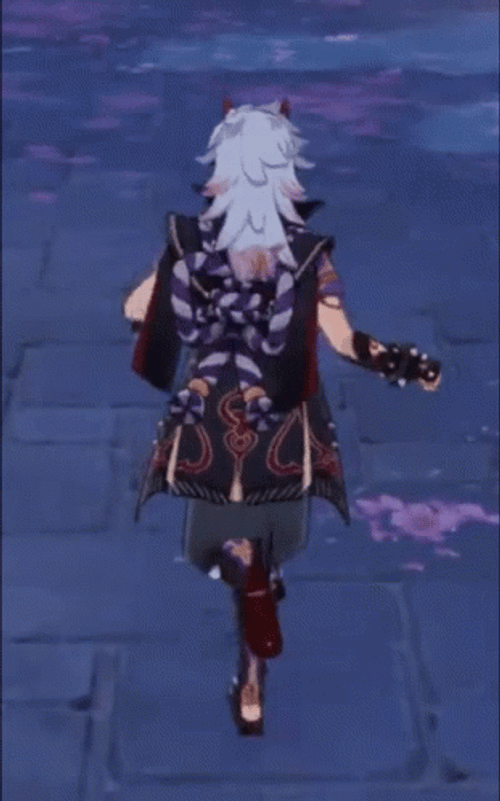 Arataki Itto Running Genshin Impact GIF
