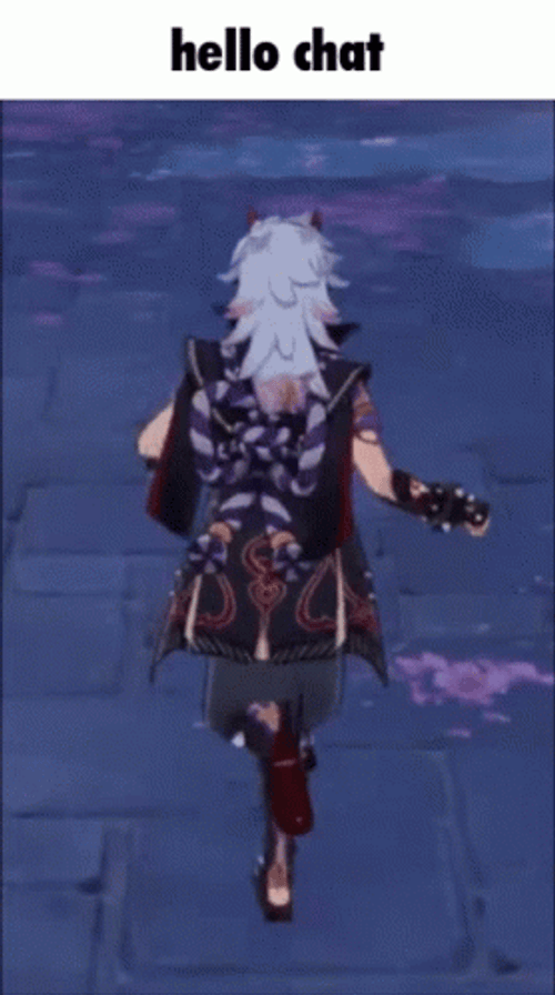 Arataki Itto Trotting Hello Chat GIF