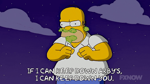 Arbys Angry Homer Simpson GIF