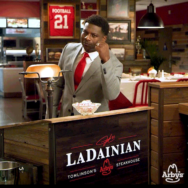 Arbys Football Player Ladainian Tomlinson GIF