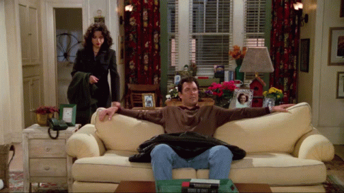 Arbys Night Elaine Seinfeld Couch Scene GIF
