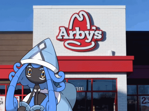 Arbys Store Tapu Fini Pokemon Mash Up GIF