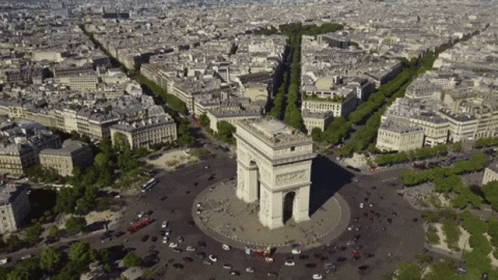 Arc De Triomphe On Bastille Day GIF