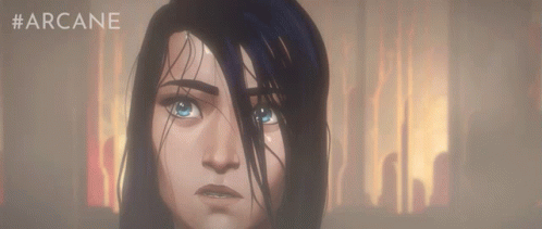 Arcane Caitlyn Confused Shower Mirror GIF