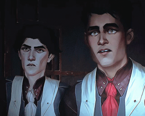 Arcane Jayce Viktor Smirk GIF