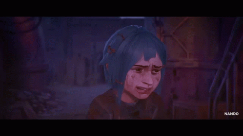 Arcane Jinx Crying For What Happened GIF