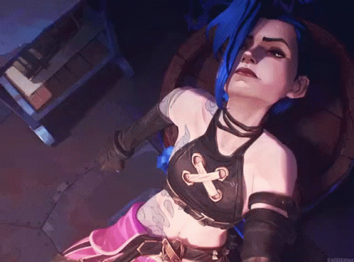 Arcane Jinx Finger Gun League Of Legends GIF