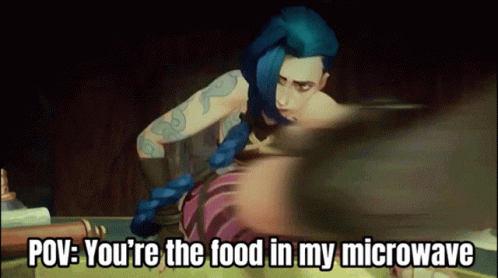 Arcane Jinx Food Microwave Spin Pov GIF
