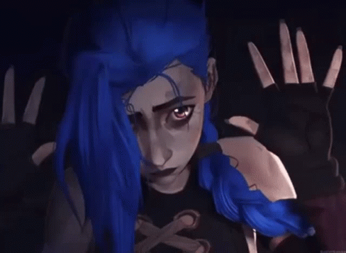 Arcane Jinx Hands Up Puppy Eyes GIF
