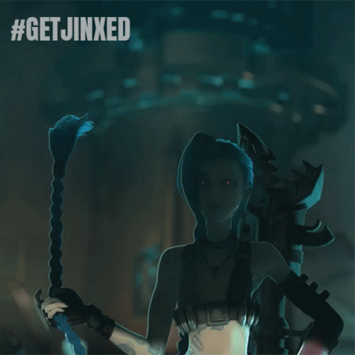 Arcane Jinx Is Ready To Fight GIF