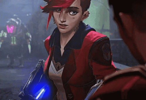 Arcane Vi Fighting Chemguard Wink GIF