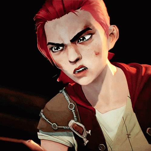Arcane Vi Mylo Pissed Look GIF