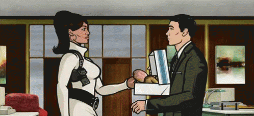 Lana Kane Archer Throw Away The Dougnuts GIF