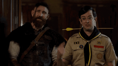 Archery Bow Stuck On Neck Ghosts Series GIF