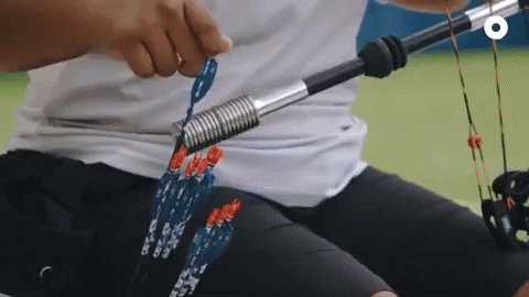 Archery Competition Asian Lady Shooting GIF