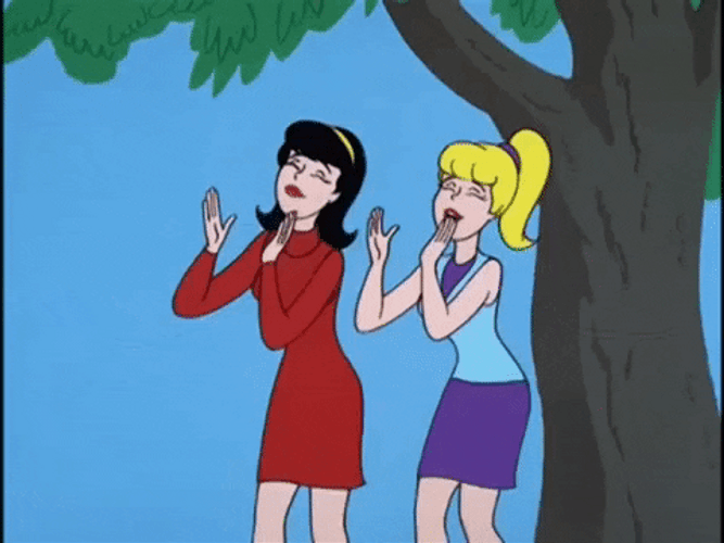 Archie Comics Veronica And Sabrina Clapping GIF