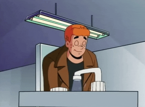 Archie Splashing Water On Face GIF