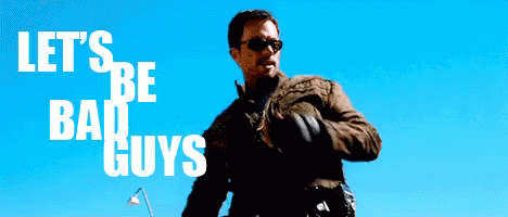 Are We The Baddies Gangster Jacket Off GIF