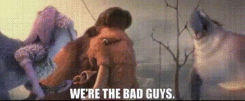 Are We The Baddies Manny Ice Age GIF