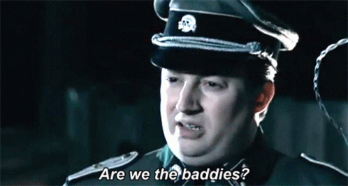 Are We The Baddies Mitchell And Webb GIF