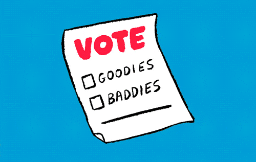 Are We The Baddies Voting Animation GIF
