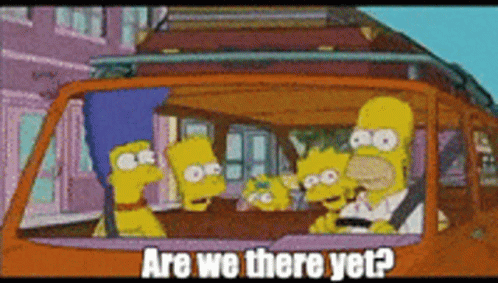 Are We There Yet The Simpsons Just Left GIF